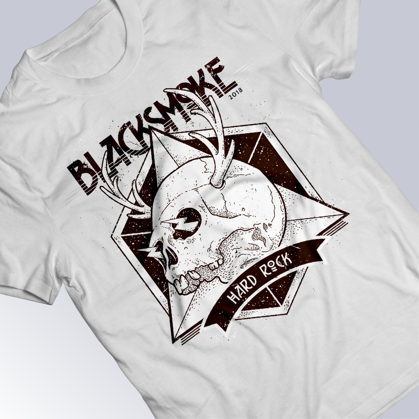 Black Smoke T-shirt - Skull