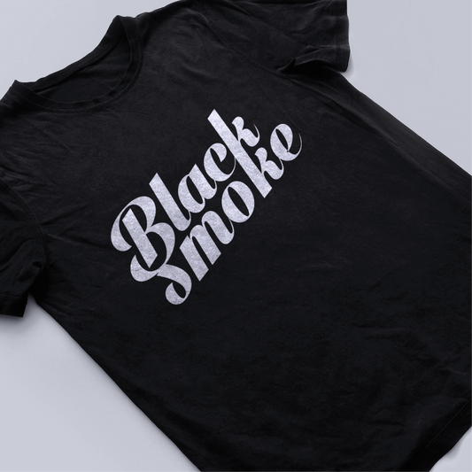 Black Smoke T-shirt - Vintage Logo